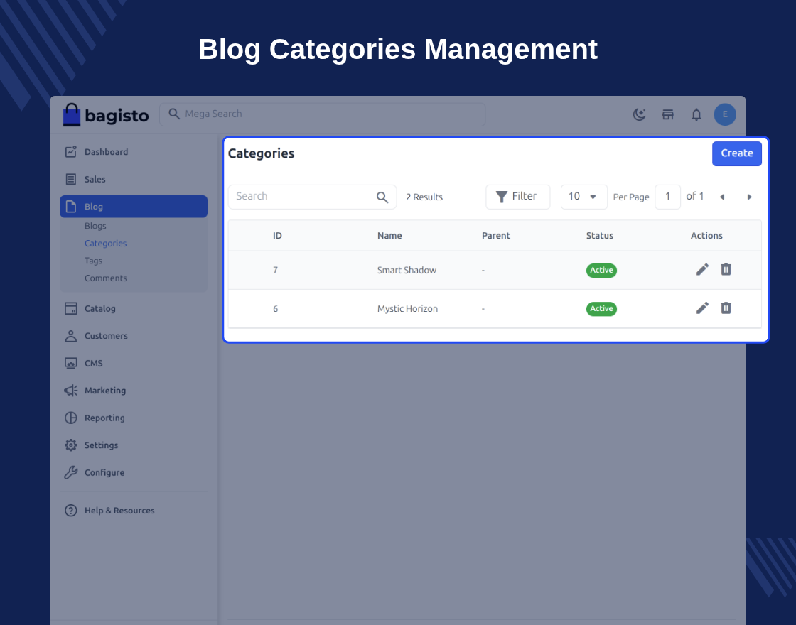 Bagisto Blog Extension