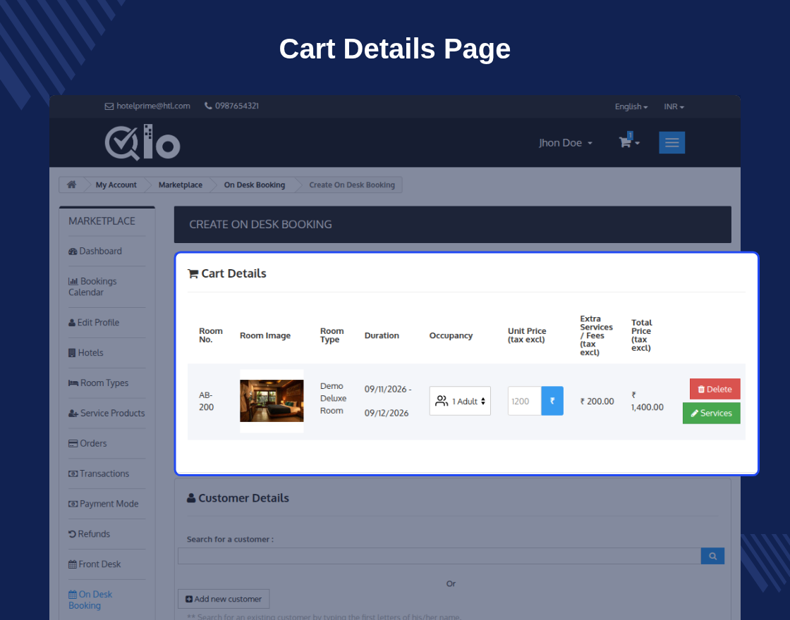 QloApps Marketplace On Desk Booking