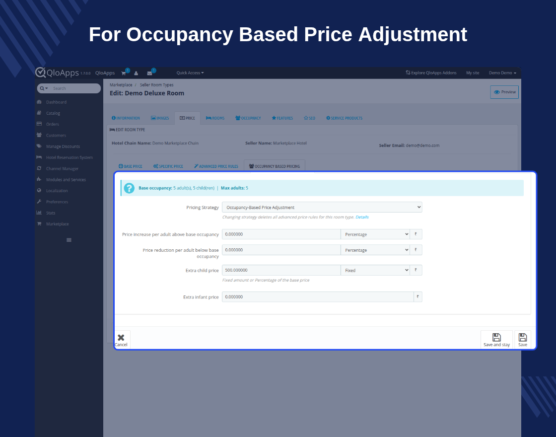 QloApps Marketplace Occupancy Based Pricing