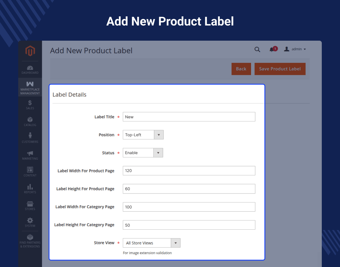 Magento 2 Marketplace Product Labels 