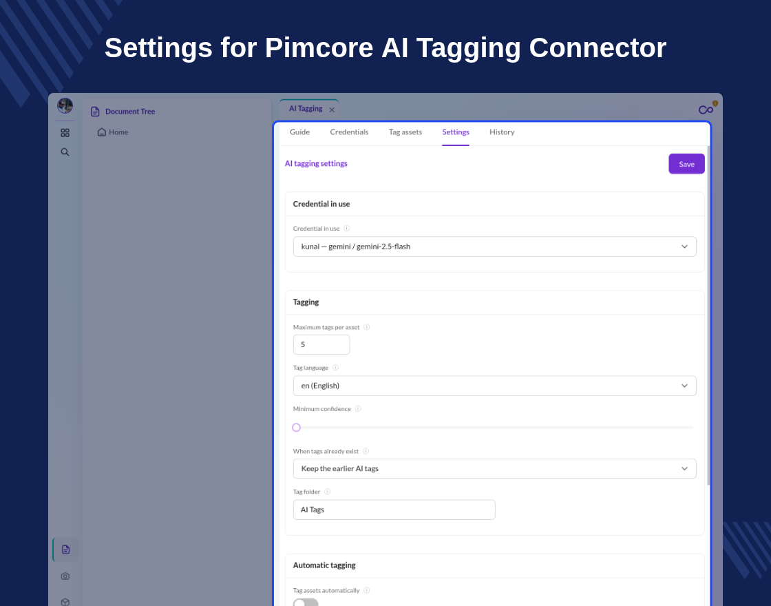 Pimcore AI Tagging Connector