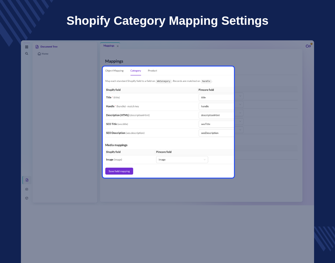 Pimcore Connector for Shopify