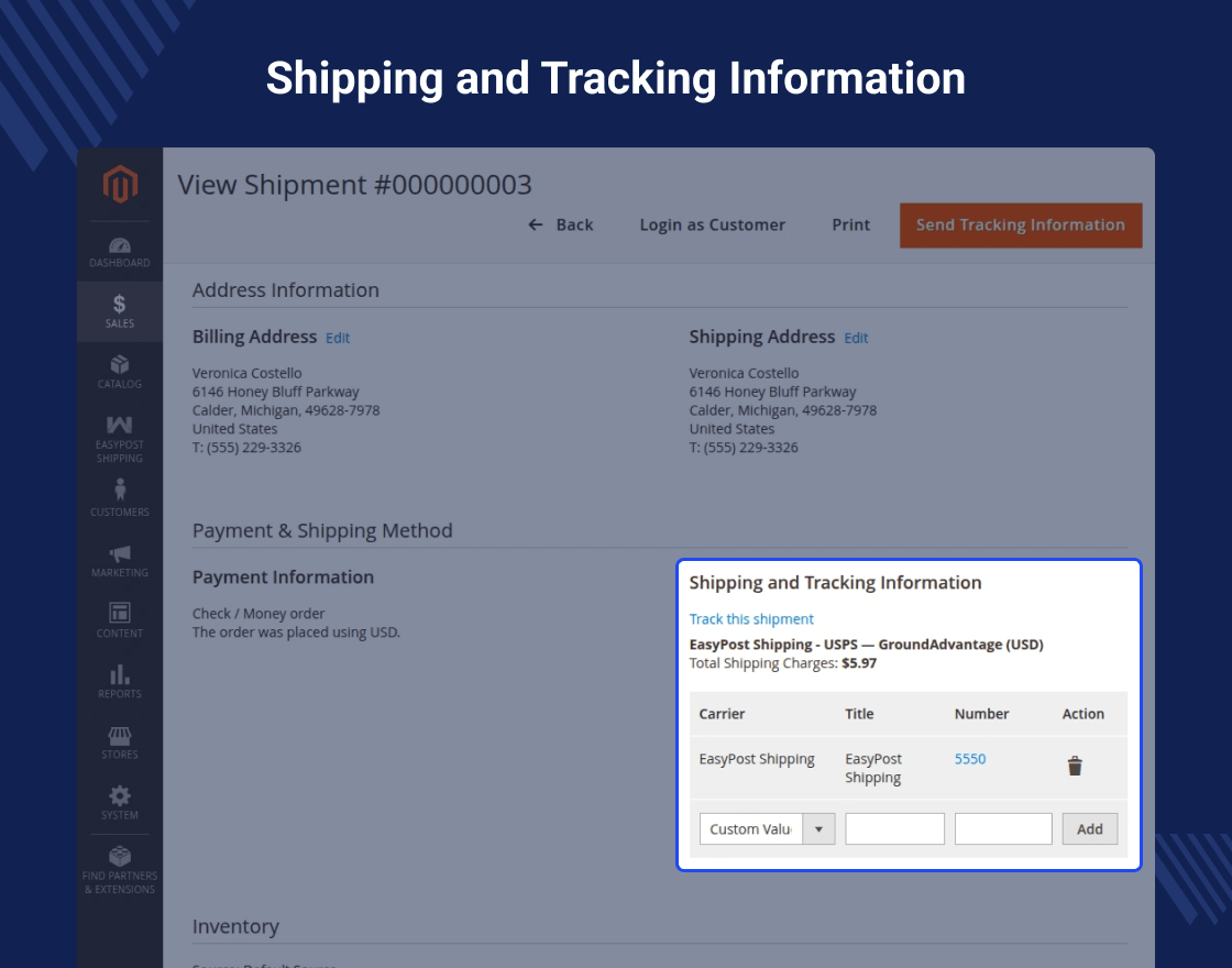 Magento 2 EasyPost Shipping
