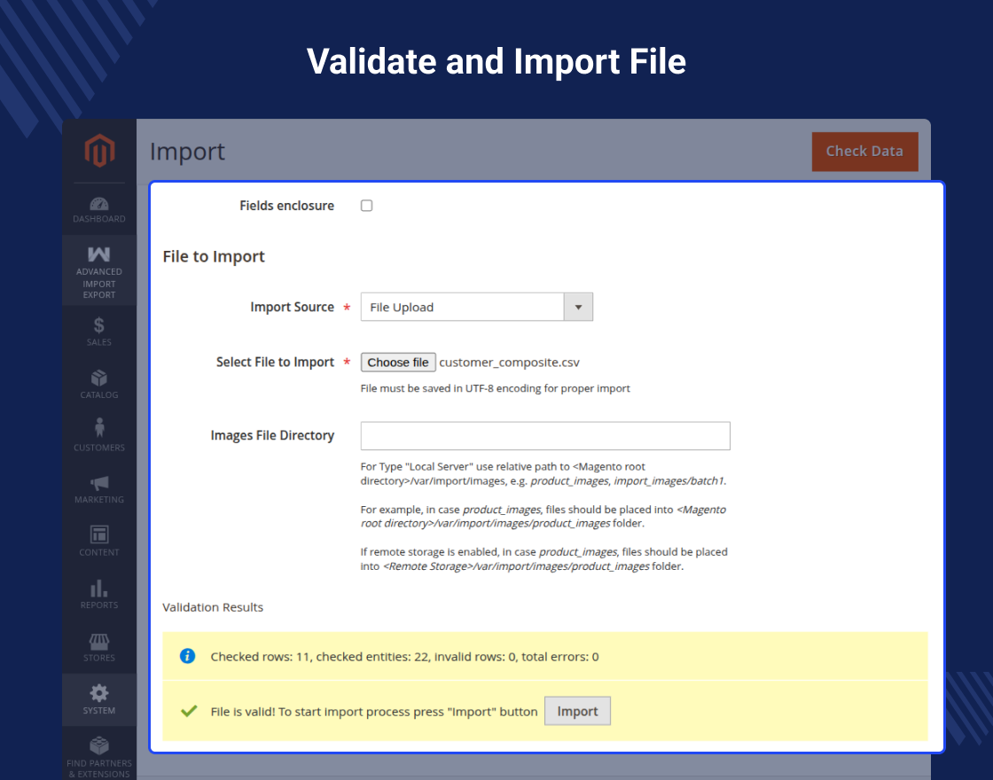 Magento 2 Advanced Import Export
