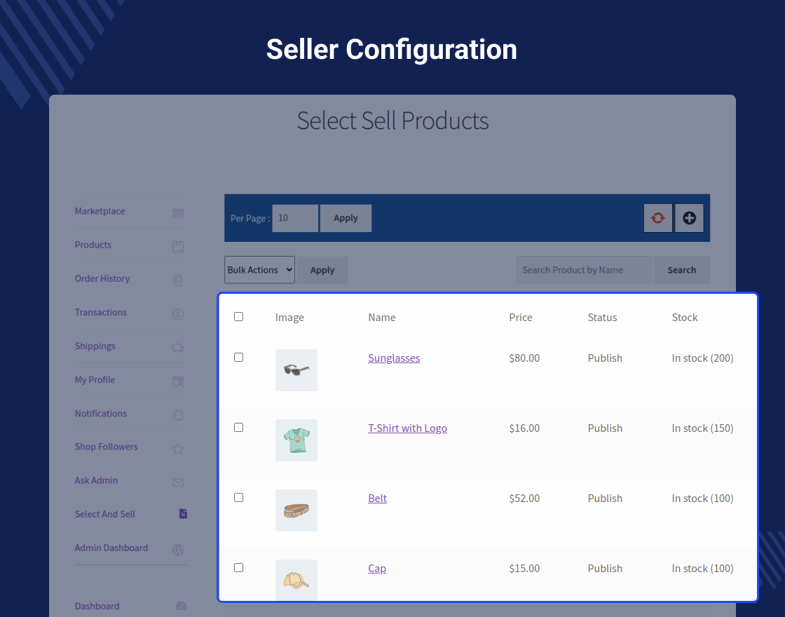 WooCommerce Marketplace Select and Sell