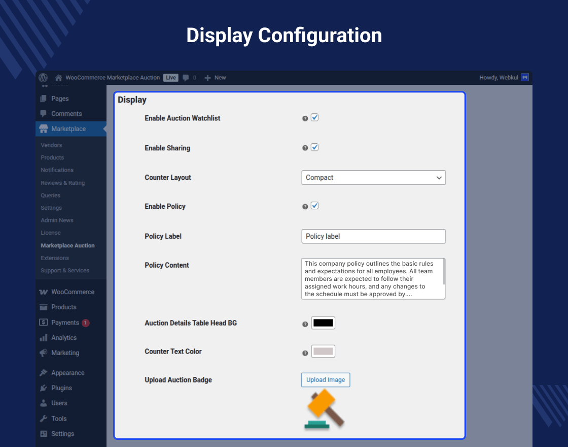 Marketplace Auction for WooCommerce