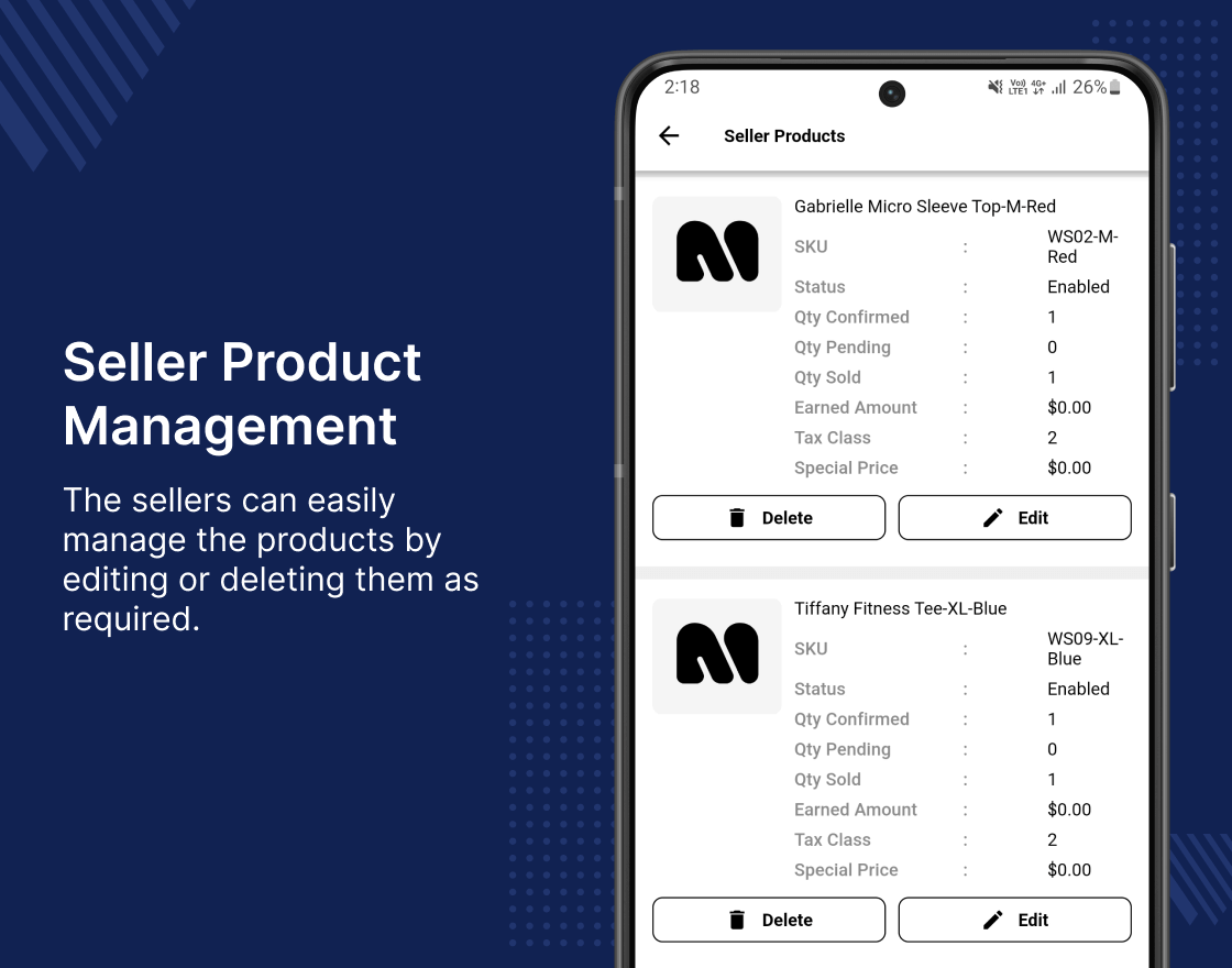 Magento 2 Multi Vendor Mobile App