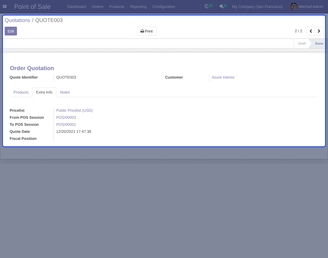 Odoo POS Order Sync