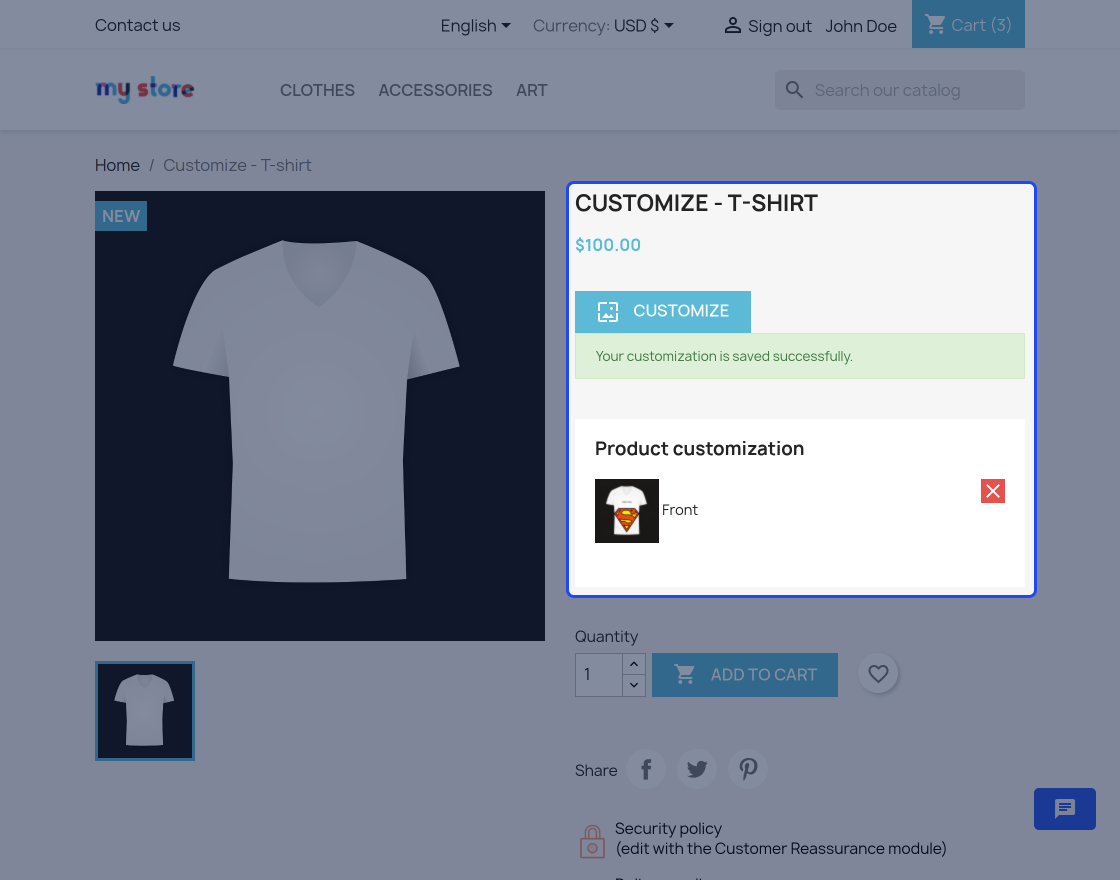 PrestaShop Web to Print