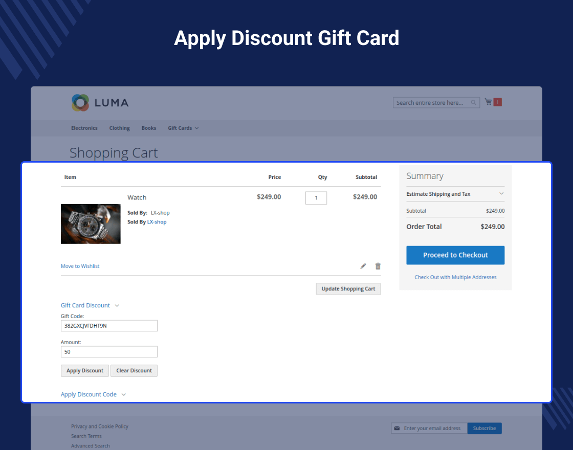 Magento 2 Multi Vendor Gift Card Extension