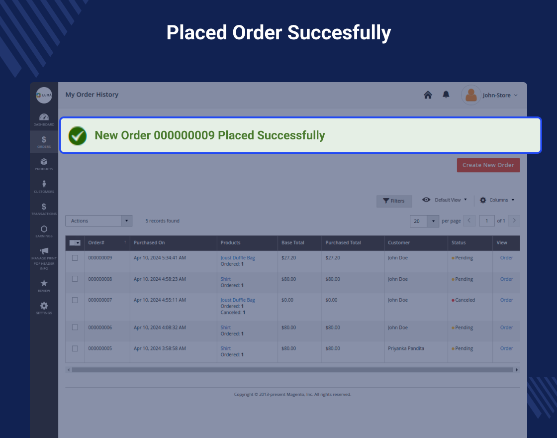 Magento 2 Multi Vendor Order Edit