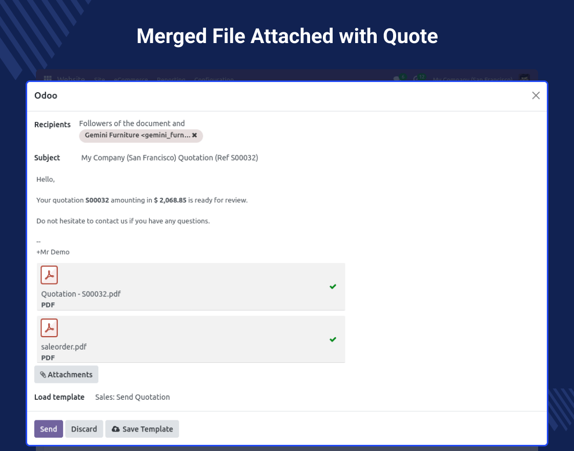  Odoo Advance All in one Merge PDF Attachments