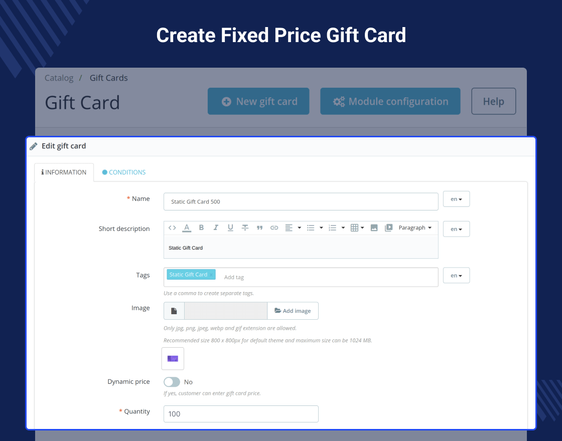 Prestashop Gift Card
