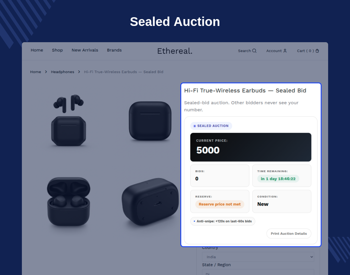 WooCommerce Auction Plugin