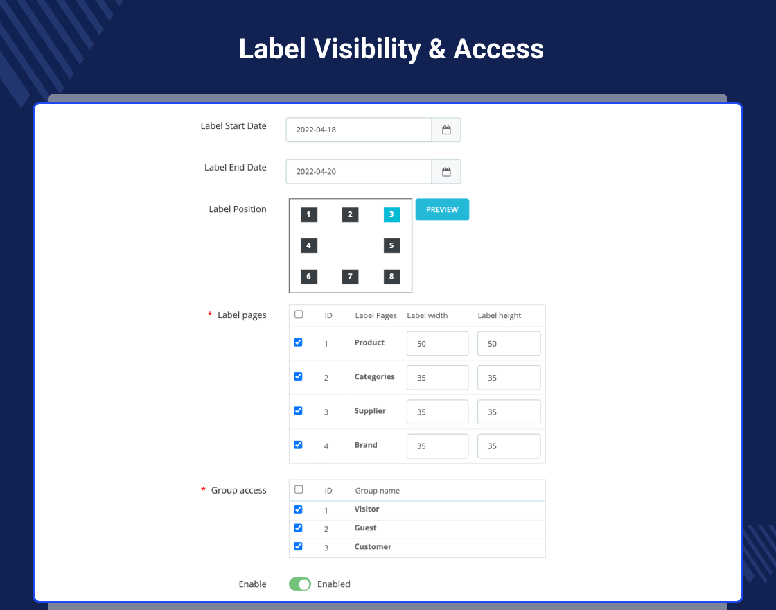 Prestashop Product Label | Product Sticker