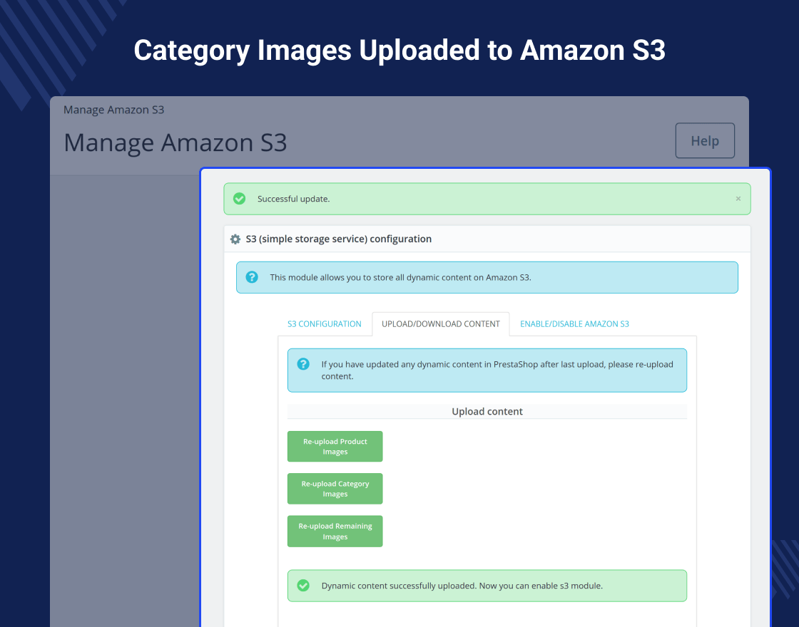 Prestashop Amazon S3 