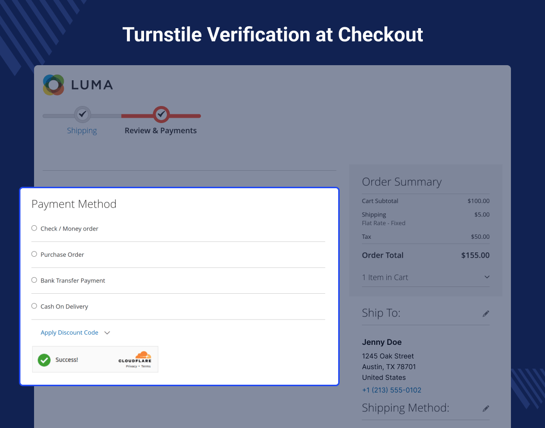 Cloudflare Turnstile CAPTCHA For Magento 2