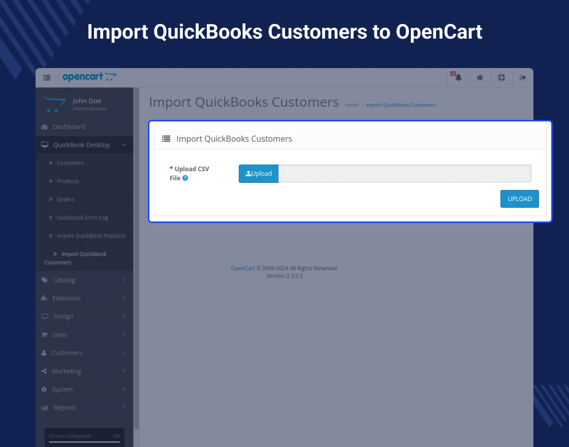 OpenCart QuickBooks Desktop Connector 