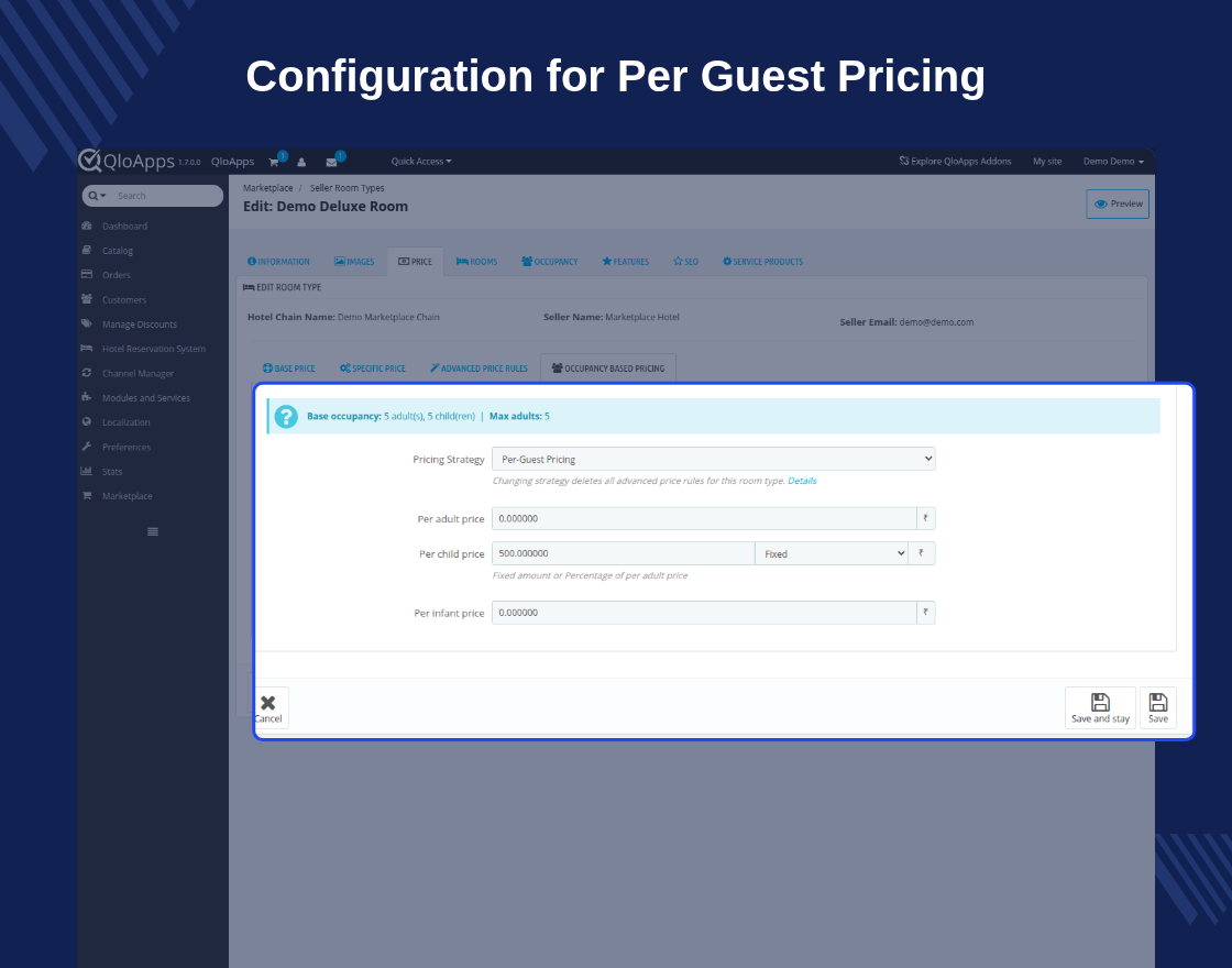 QloApps Marketplace Occupancy Based Pricing