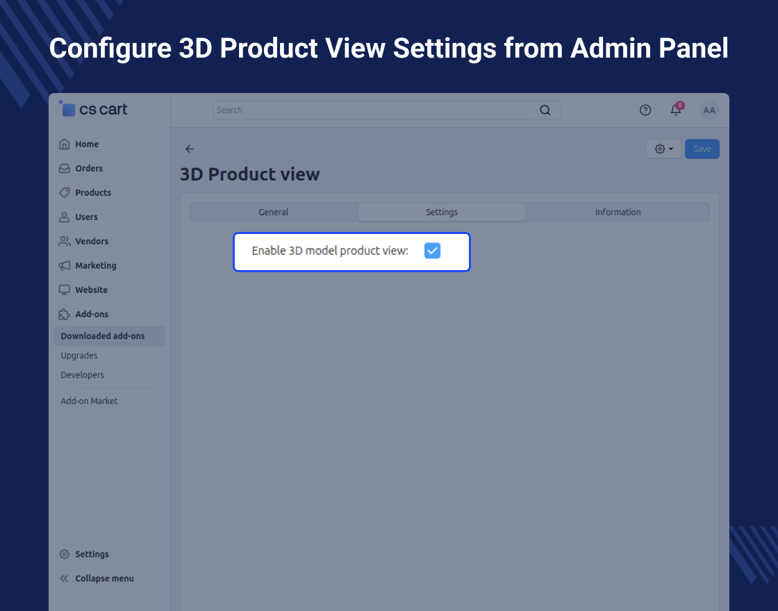 CS-Cart 3D Viewer Using Augmented Reality
