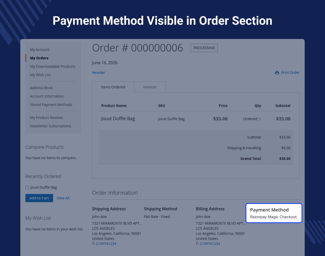 Magento 2 Razorpay Magic Checkout