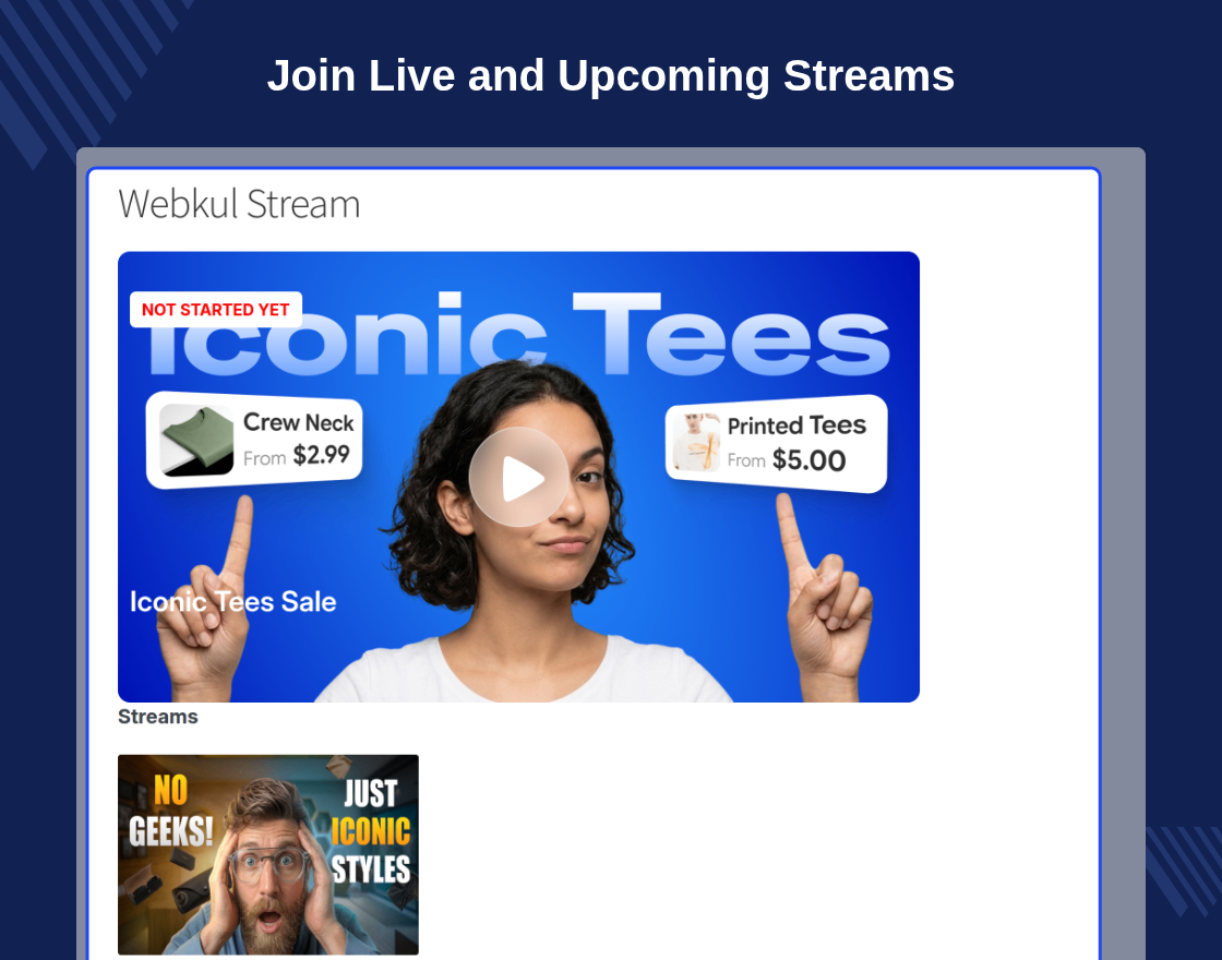 WooCommerce Agora Live Stream