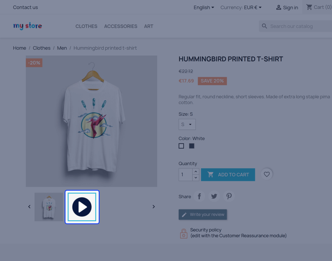 Prestashop Product Video