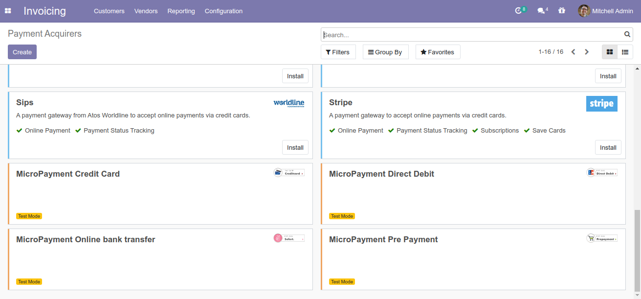 Odoo Website Micropayment Gateway Integration