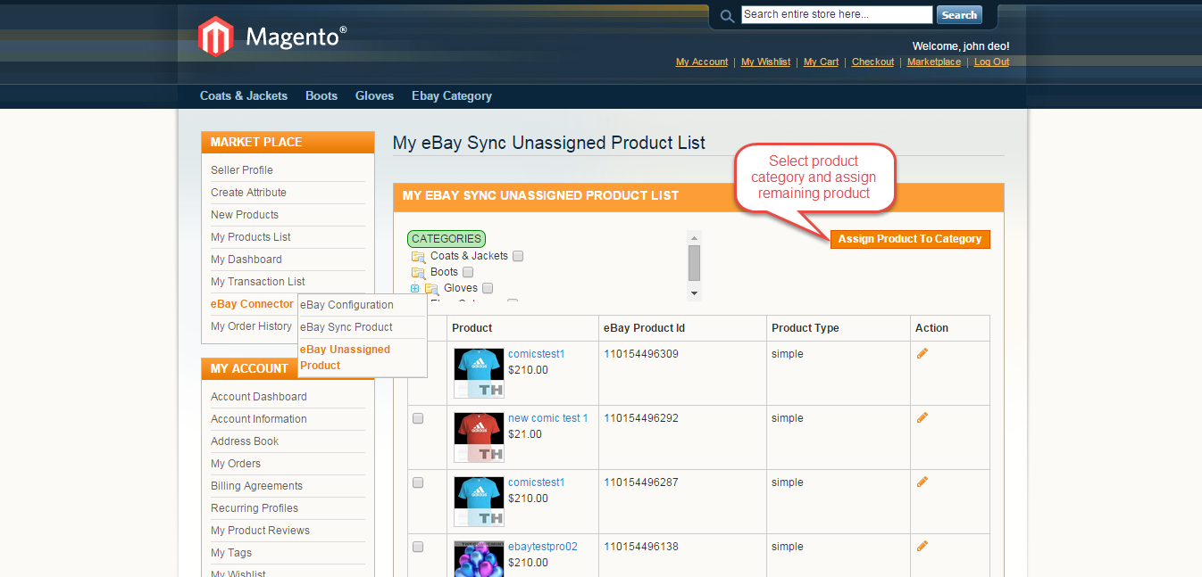Magento (OpenMage) Marketplace eBay Connector
