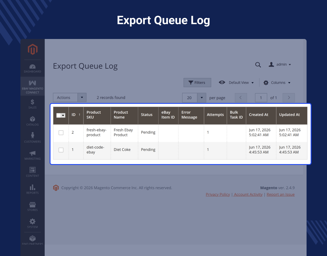 Magento 2 eBay Connector