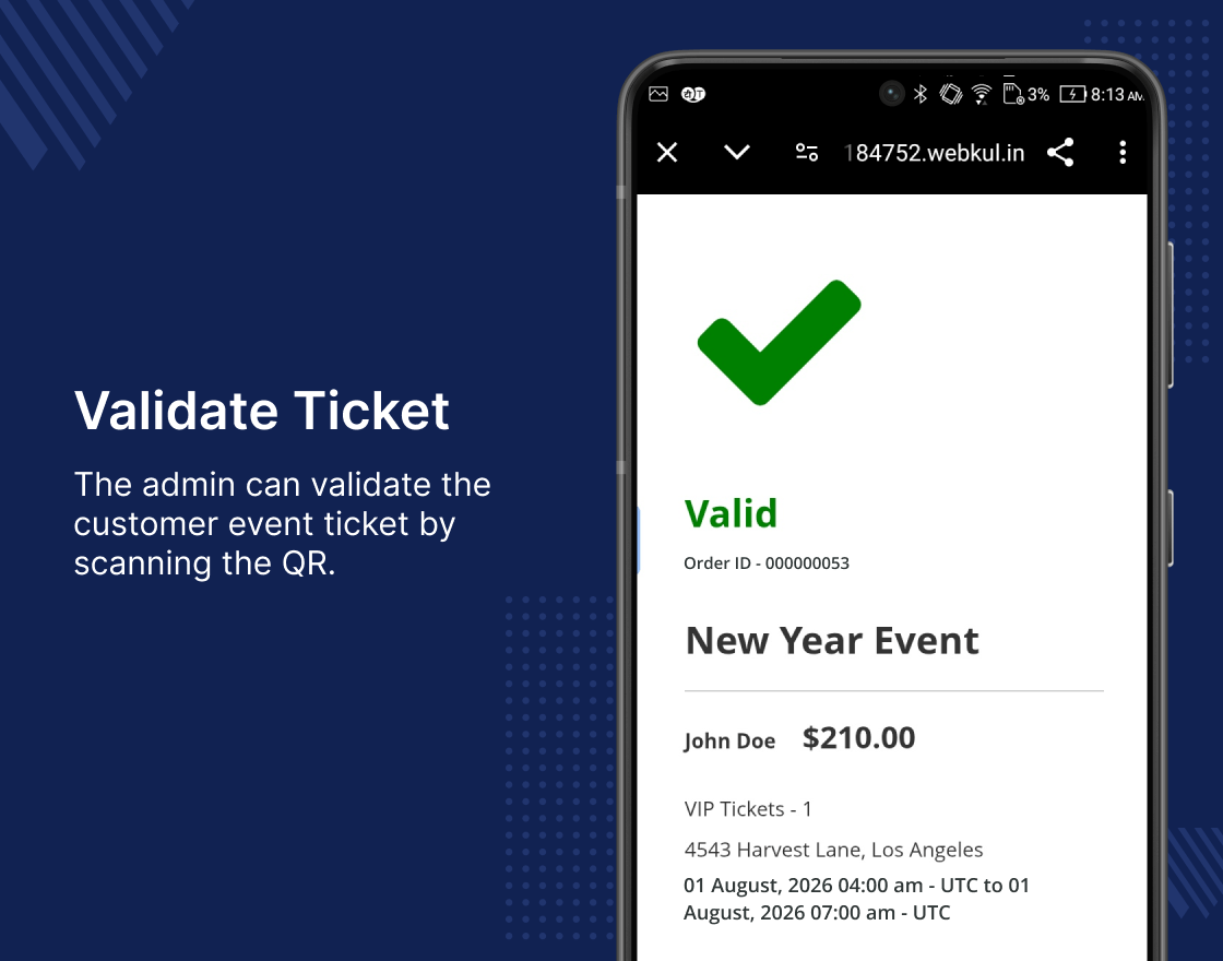 Magento 2 Reservation Booking QR Code 