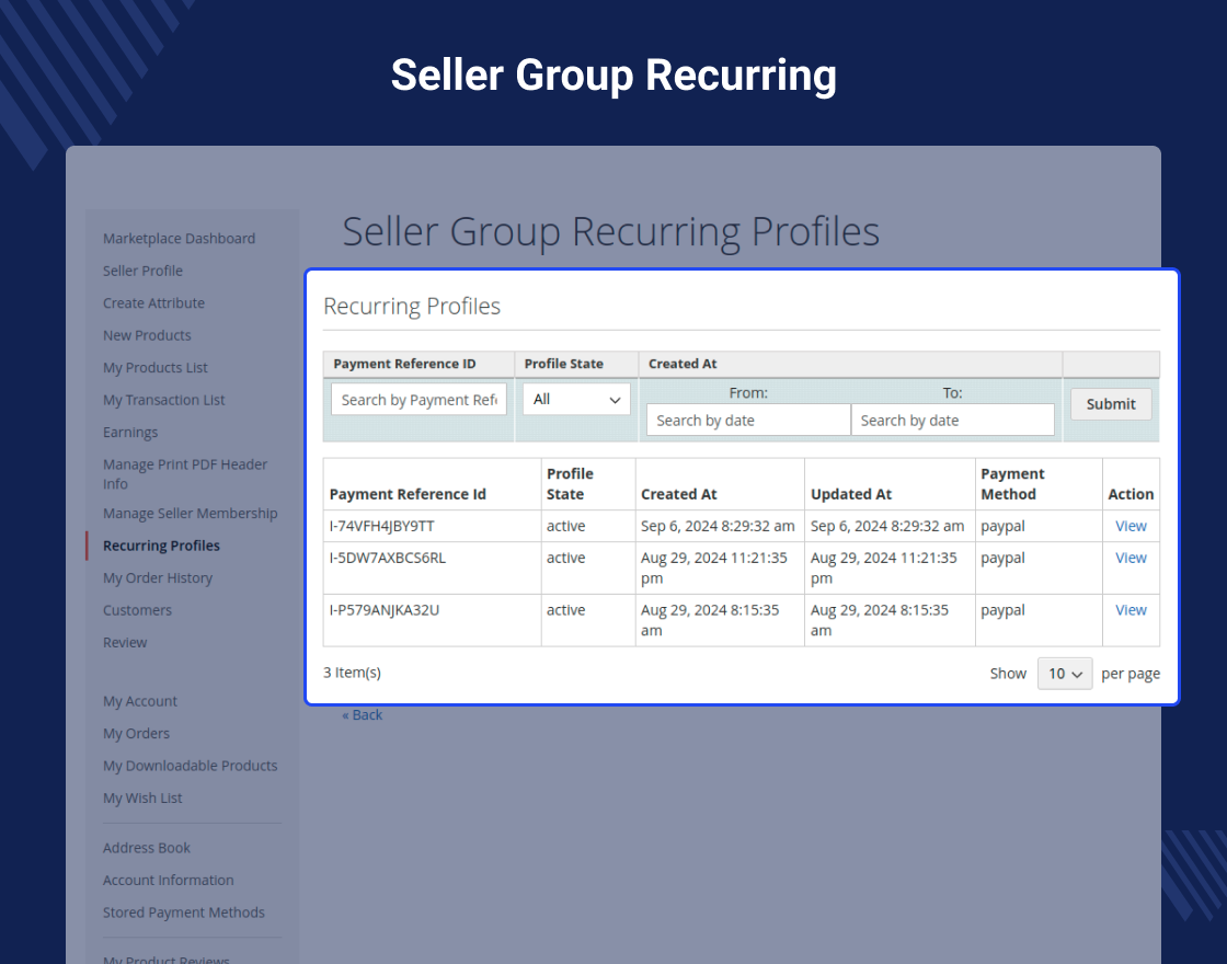 Magento 2 Seller Groups Marketplace Add-On