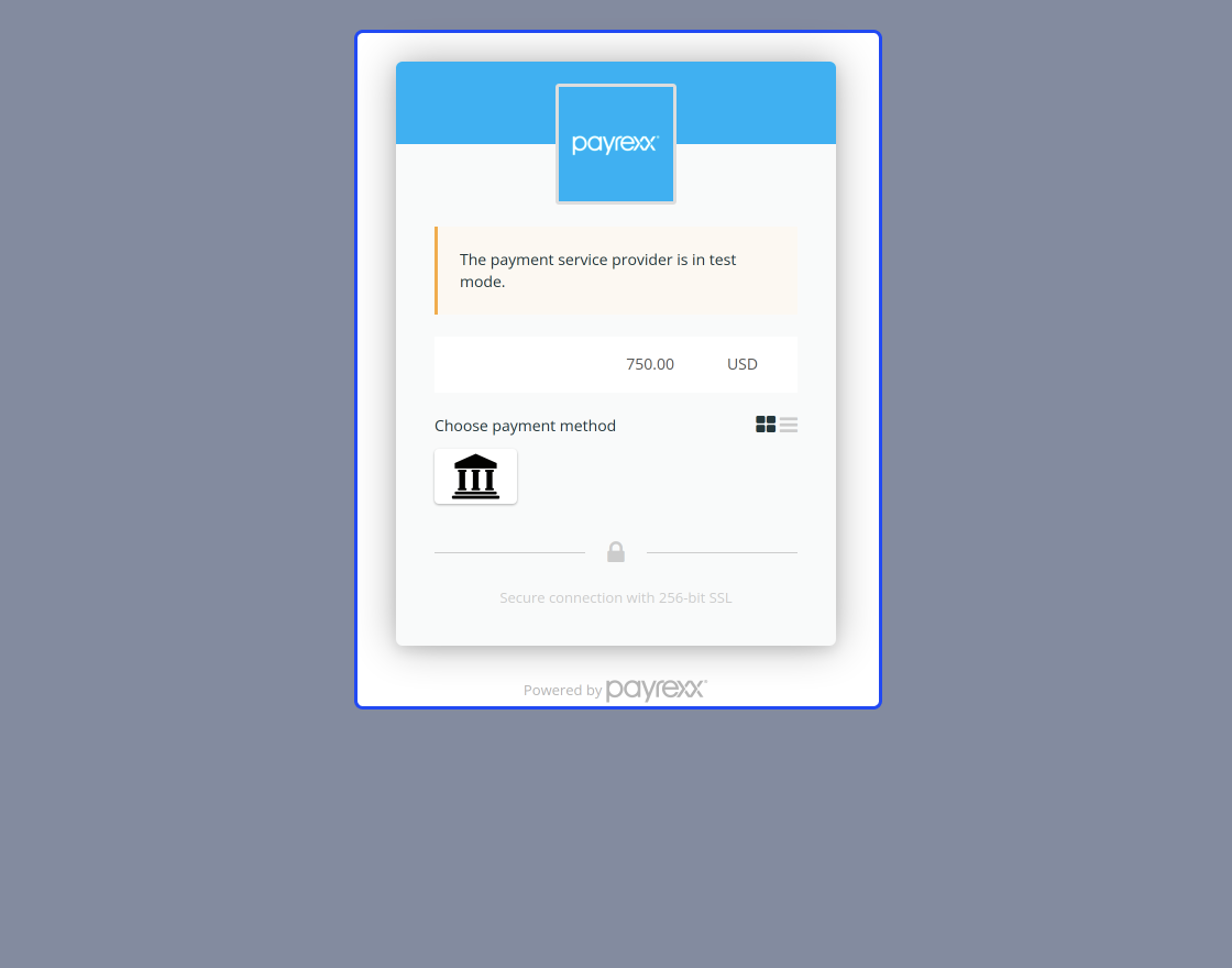 Odoo Payrexx Payment Acquirer
