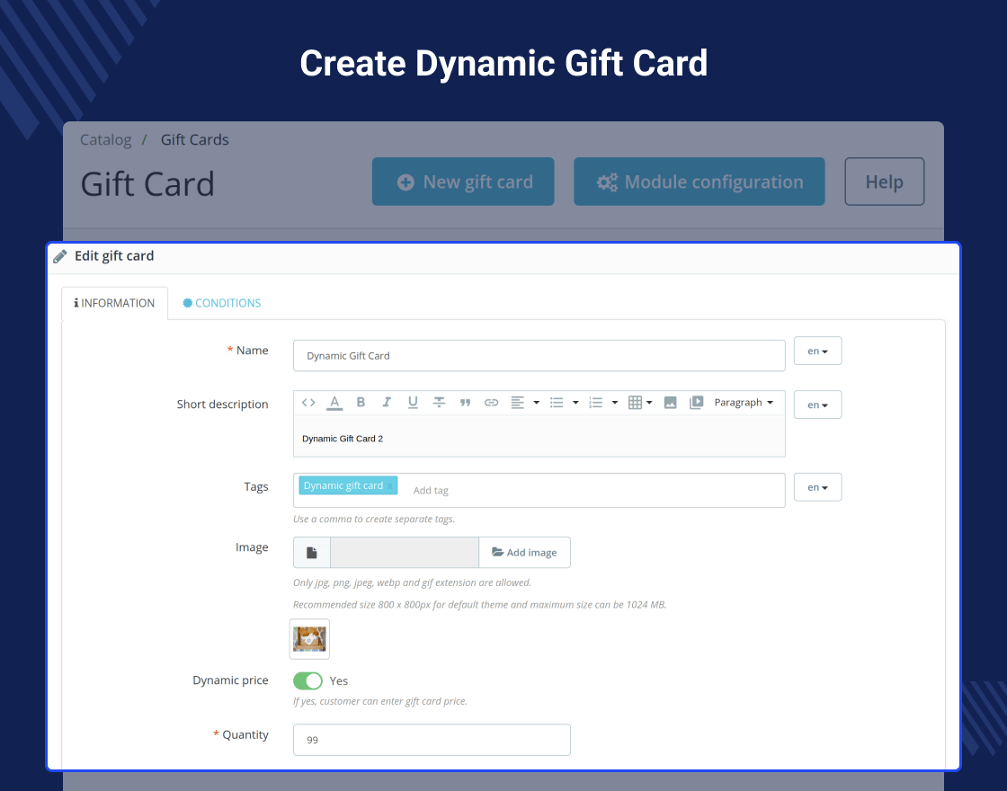 Prestashop Gift Card