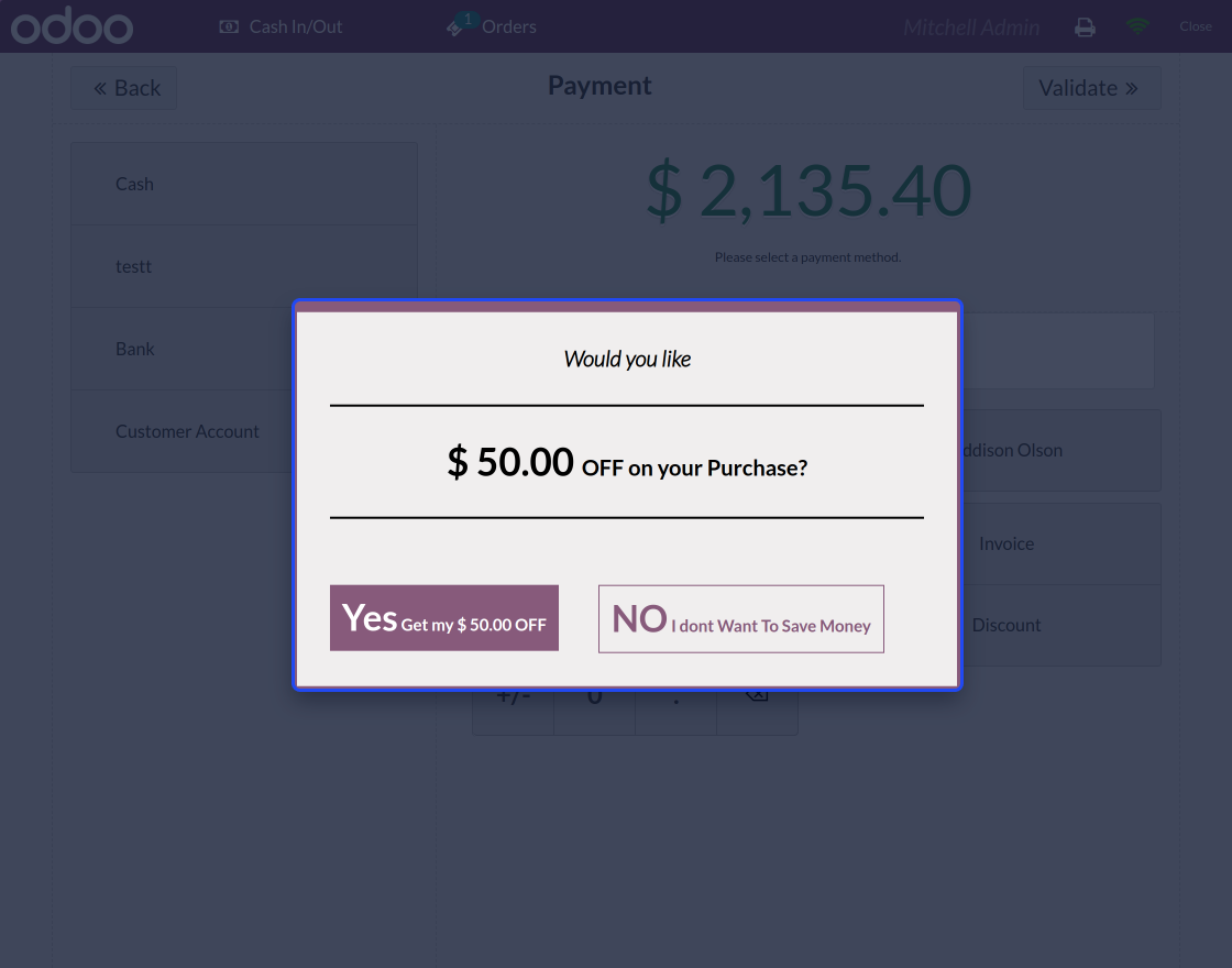 Odoo POS Customer Groups Discounts