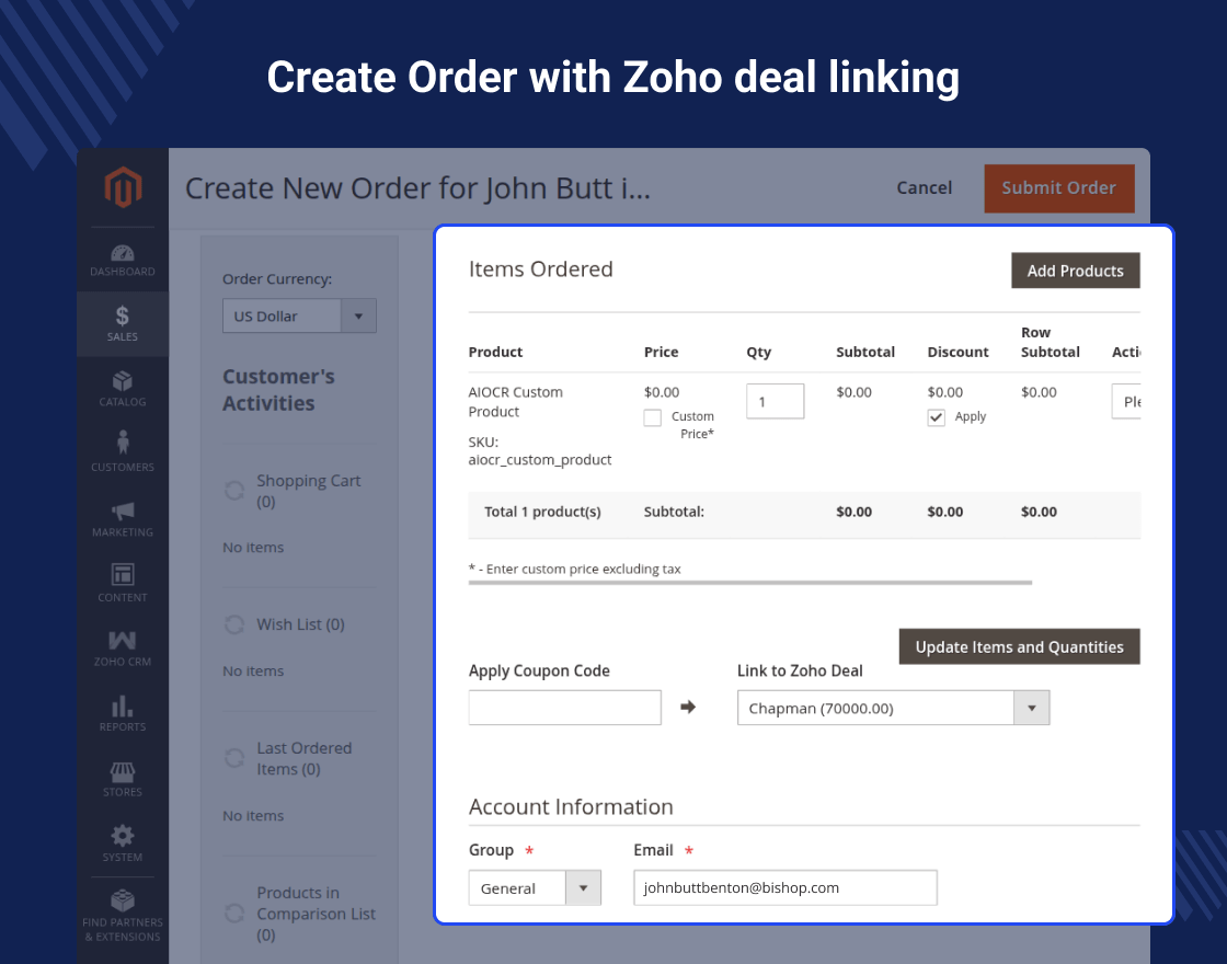  Magento 2 Zoho CRM Integration