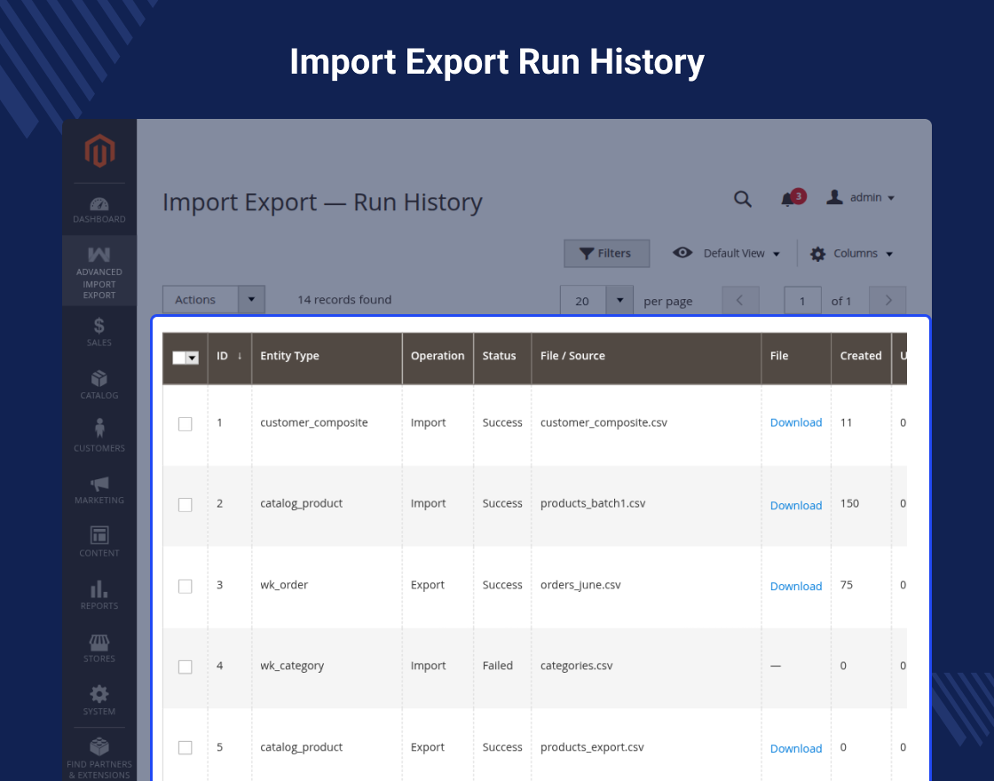 Magento 2 Advanced Import Export
