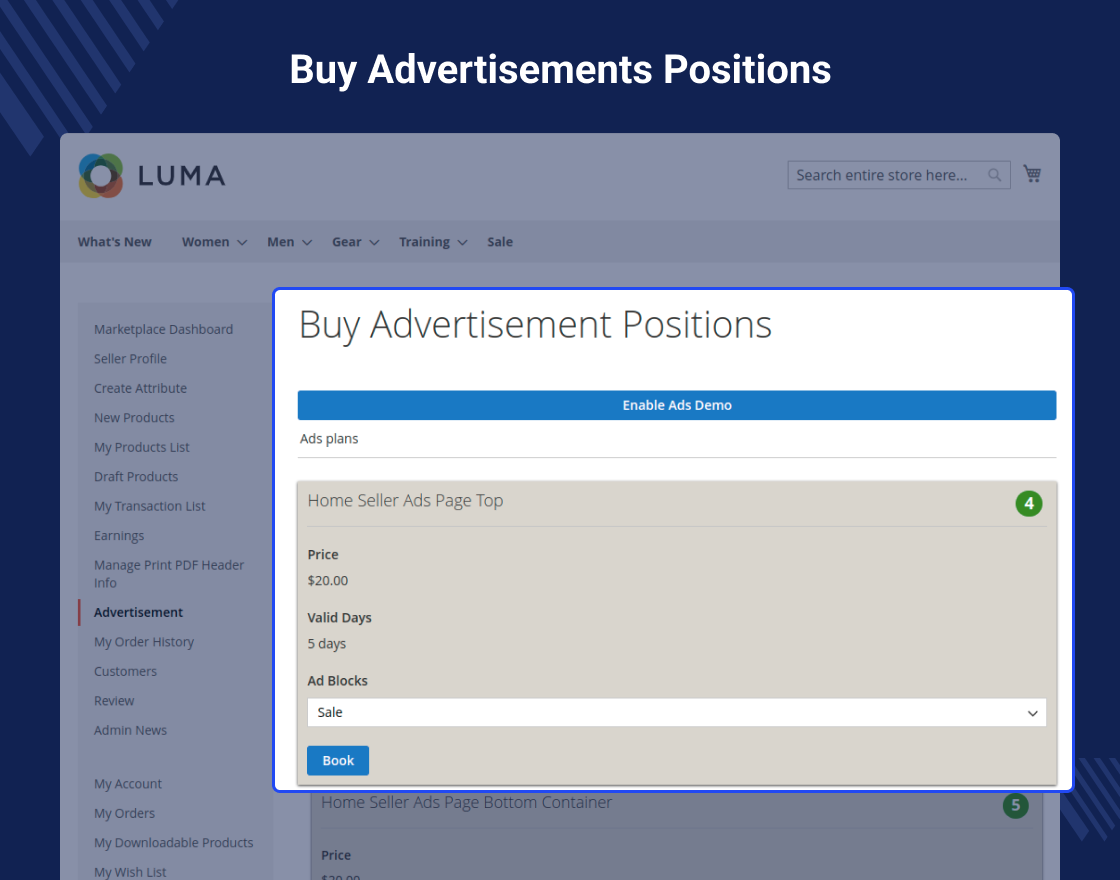 Marketplace Advertisement Manager for Magento 2