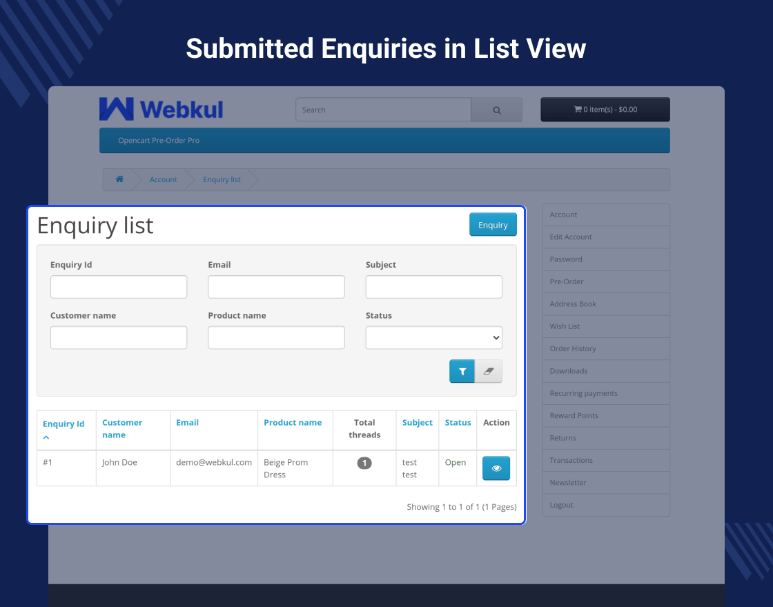 Opencart Pre Order Pro