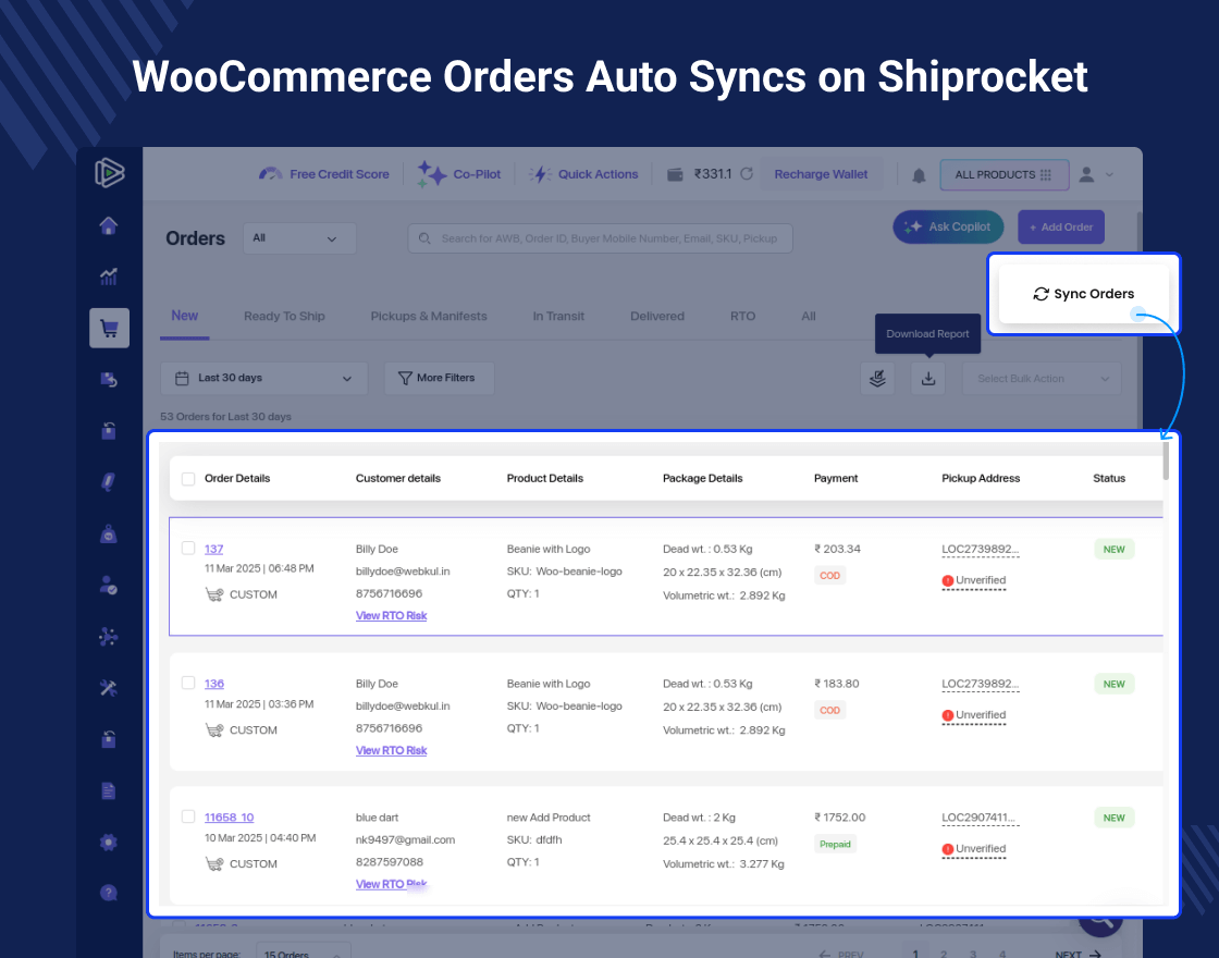 WooCommerce Shiprocket Shipping