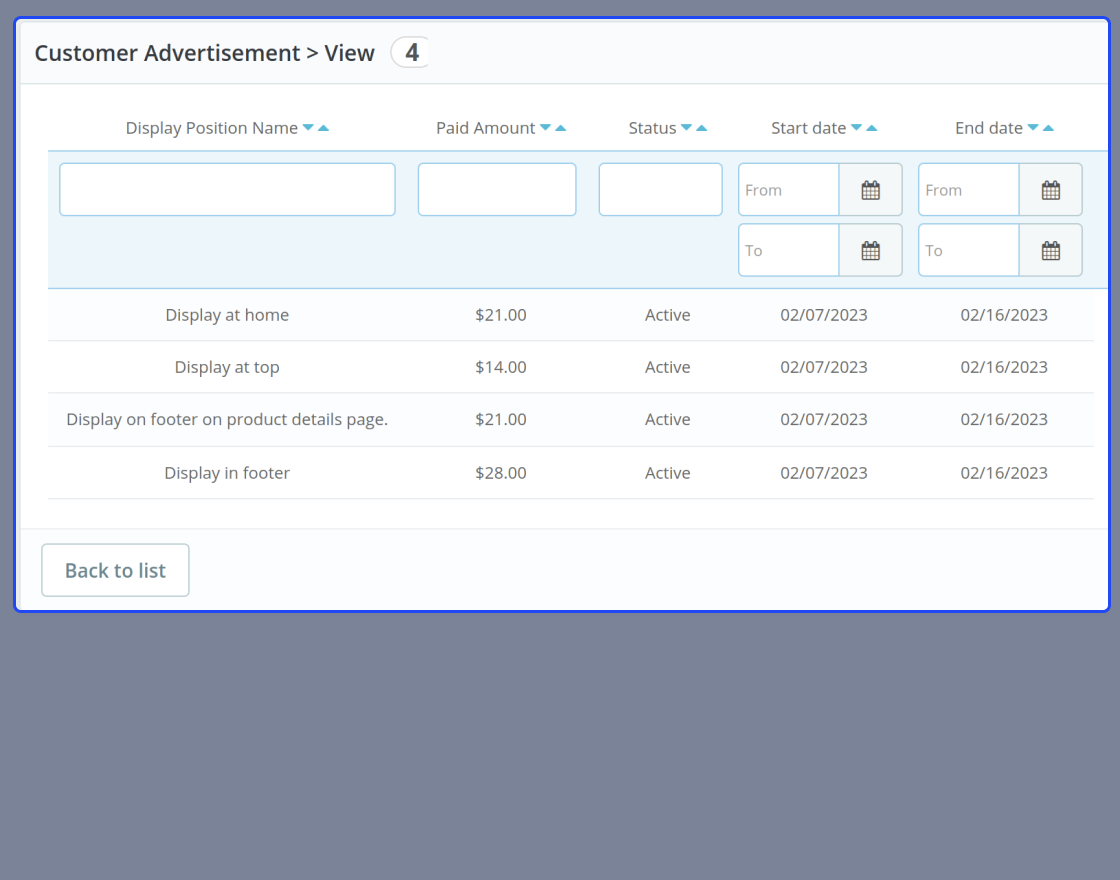Prestashop Advertisement Addon