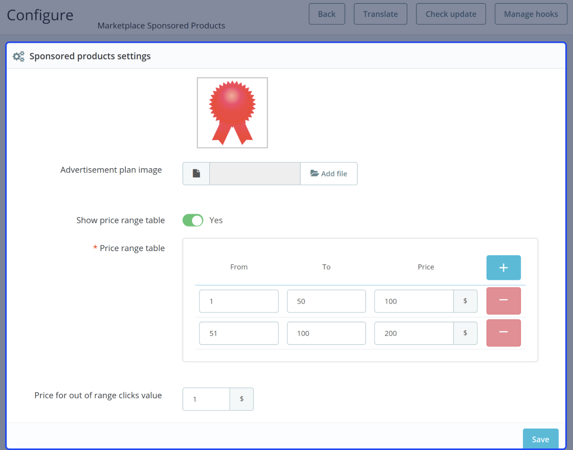 PrestaShop Marketplace Sponsored Products