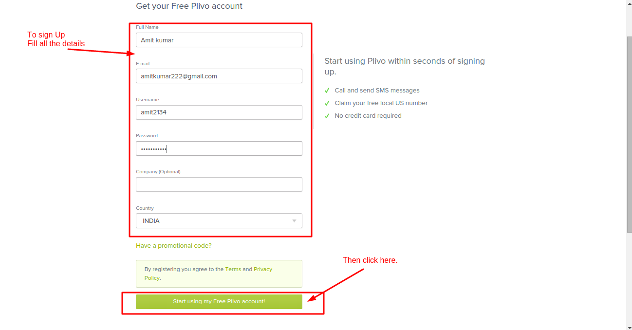 Odoo Plivo SMS Gateway