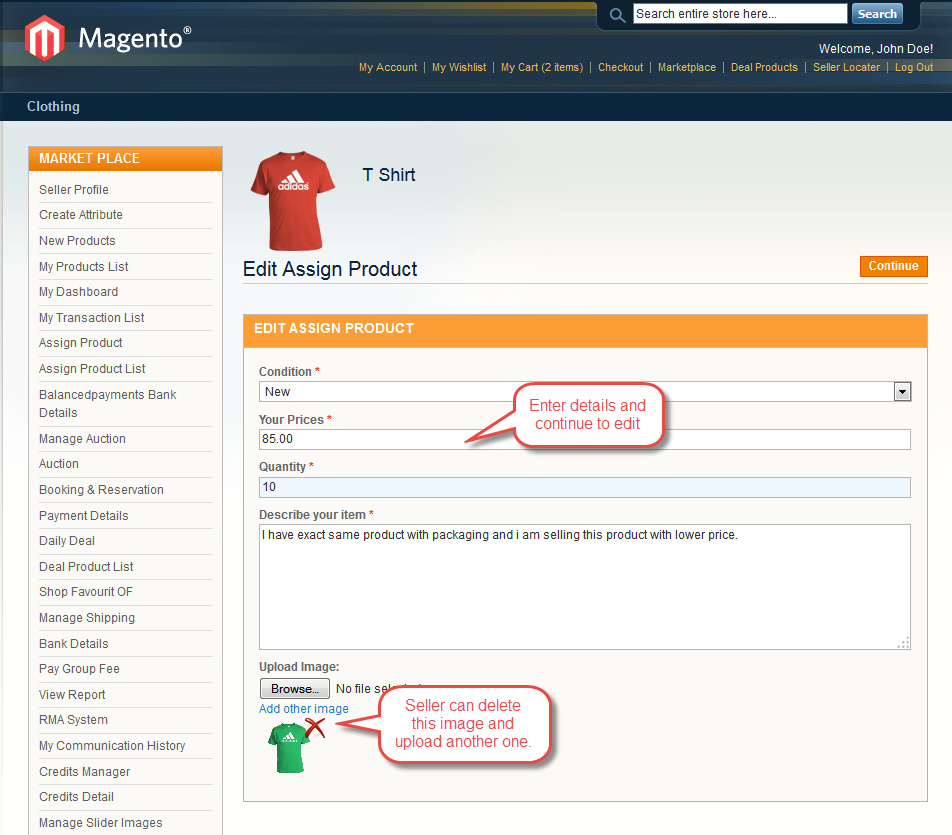 Magento (OpenMage) Marketplace Seller Price Comparison