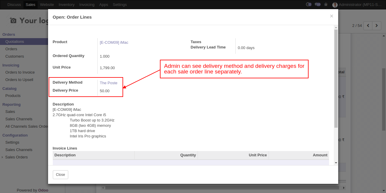Odoo Shipping Per Product