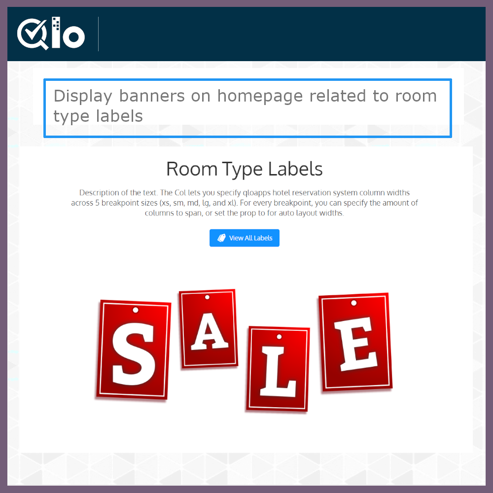 QloApps Room Type Labels