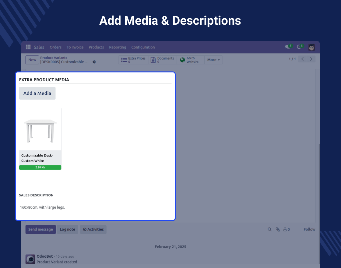Odoo Website Product Data Per Variant
