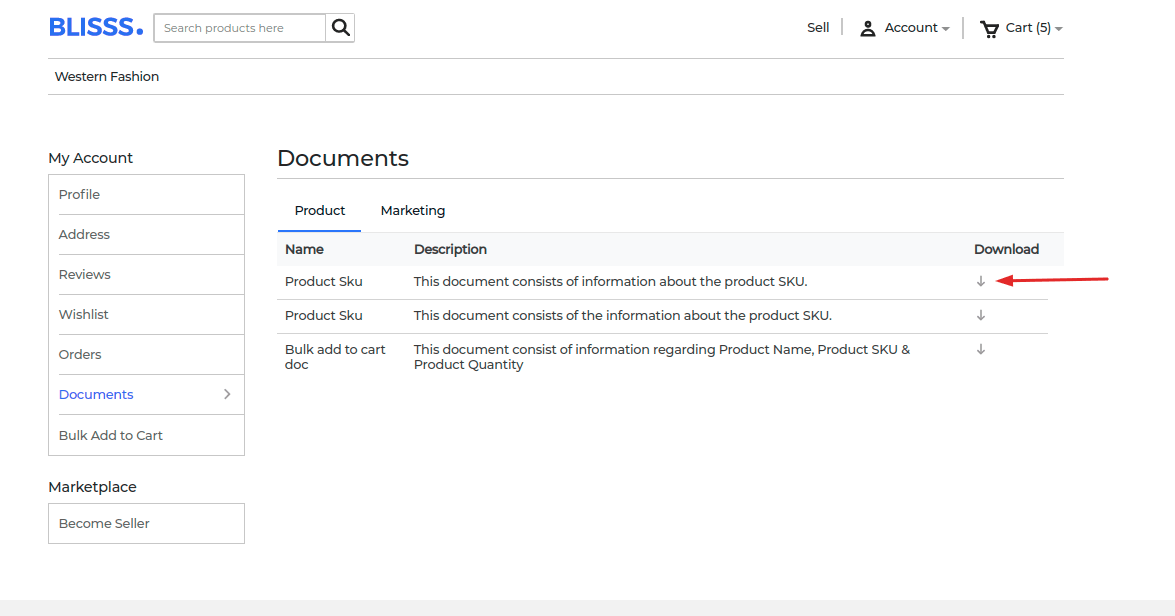 Laravel eCommerce Bulk Add to Cart
