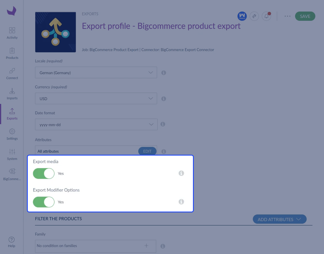 BigCommerce Akeneo Connector