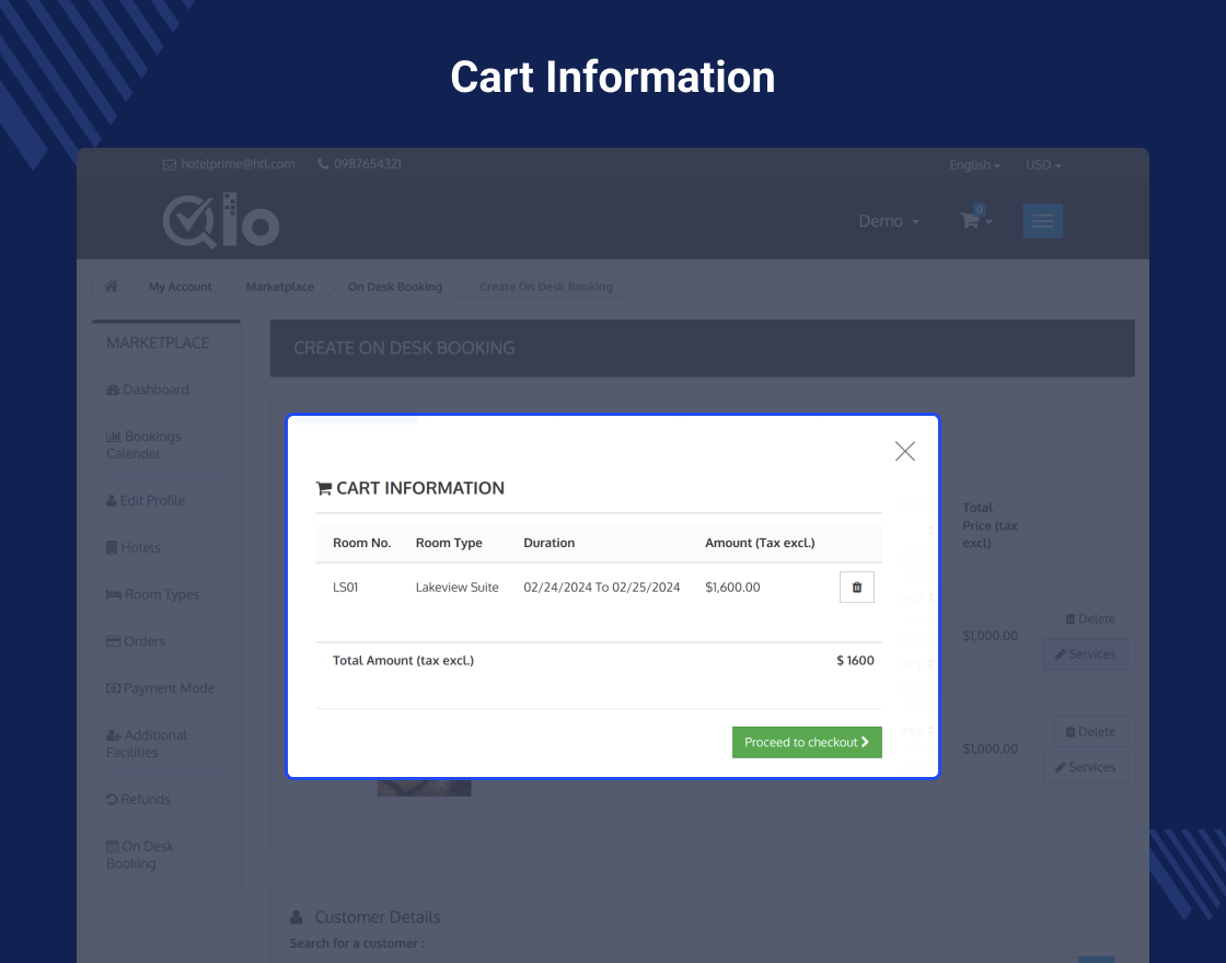 QloApps Marketplace On Desk Booking